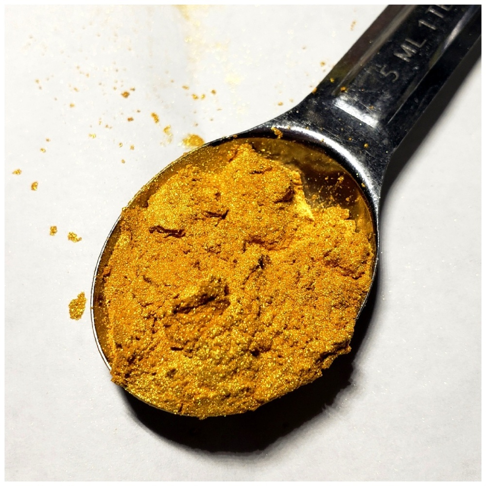 gold mica 💥BIODEGRADABLE💥GLITTER/PIGMENT💥 5ML - Picture 2 of 8